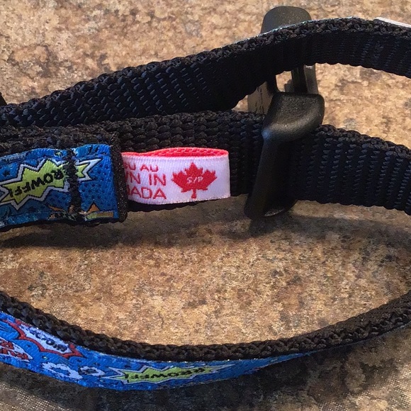 RC pets martingale dog collar, size medium. Royal blue Cartoon motif - Picture 4 of 4